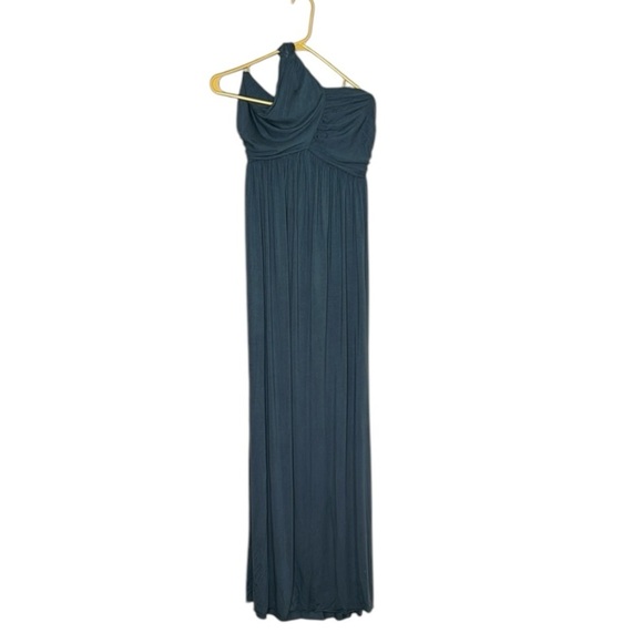 Rachel Pally One Shoulder Draped Maxi Dress SZ LRG Coastal Quiet Luxury - Picture 1 of 7
